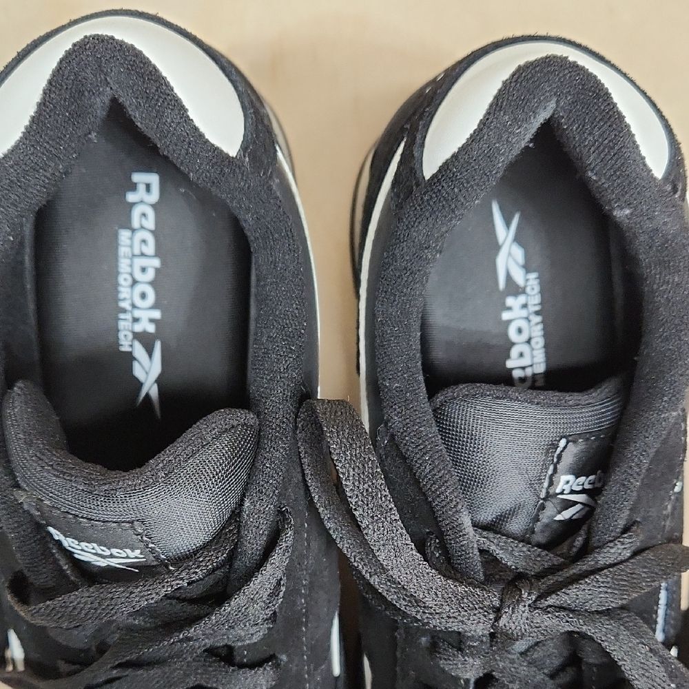 Reebok Harman Work Women 8 Black White Athletic Safety Shoe Comp Toe Sneaker - Picture 7 of 11